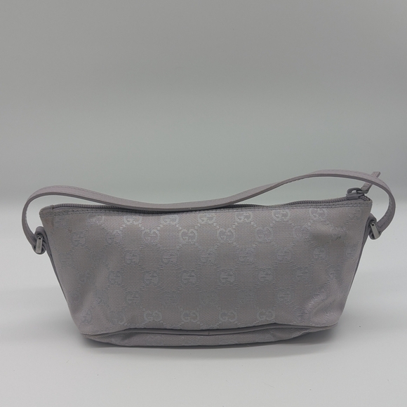 Gucci Grey GG Canvas Shoulder Bag – Small / Light Purple - Picture 2 of 10